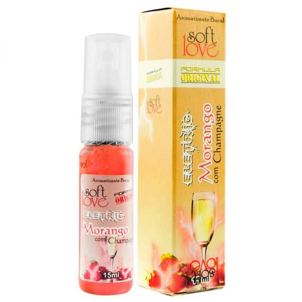 ELETRIC BEIJÁVEL JATOS 15ML SOFT LOVE - MORANGO COM CHAMPANHE