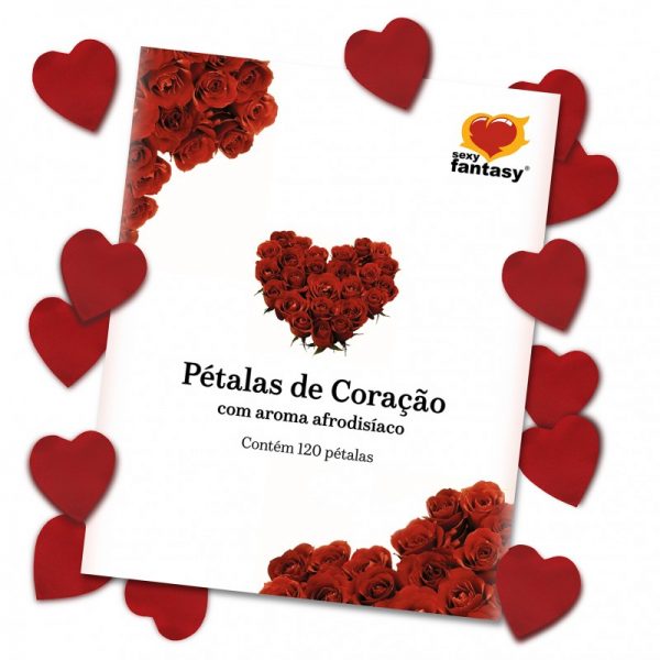 PÉTALAS DE CORAÇÃO AROMÁTICAS - 120 Unidades