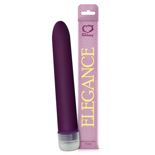 PERSONAL VIBRADOR ROXO AVELUDADO ELEGANCE