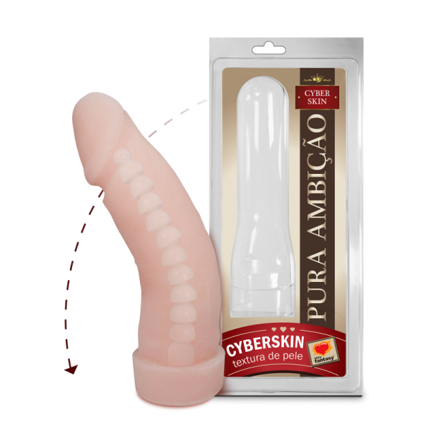 PRÓTESE COM VÉRTEBRA EM CYBERSKIN – 16X4,5CM - Sexy Fantasy