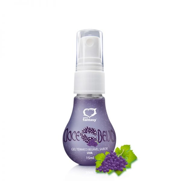 DOCE BEIJO GEL COMESTÍVEL TÉRMICO 15ML SEXY FANTASY - Uva