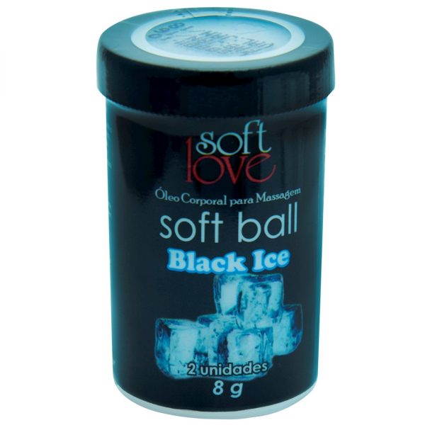 SOFT BALL BOLINHA ICE 8G 02 UNIDADES SOFT LOVE - BLACK ICE