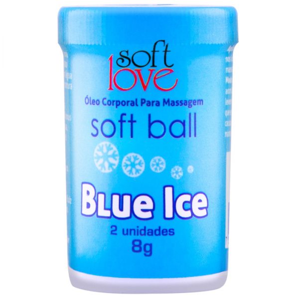 SOFT BALL BOLINHA ICE 8G 02 UNIDADES SOFT LOVE - BLUE ICE