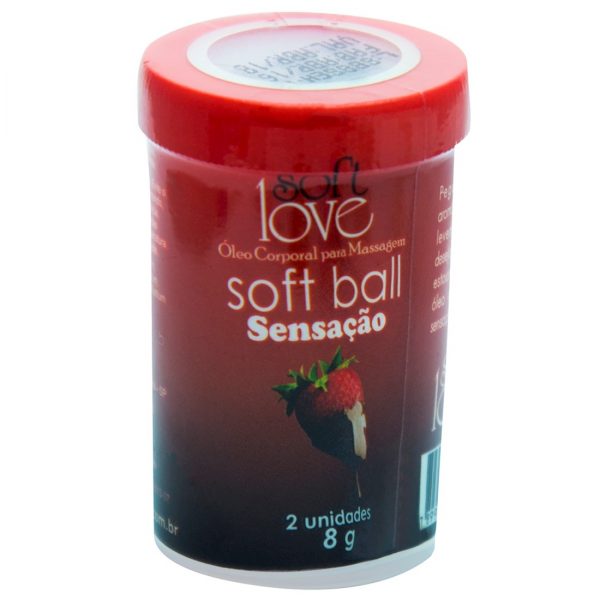 SOFT BALL BOLINHA BEIJÁVEL 8G 02 UNIDADES SOFT LOVE