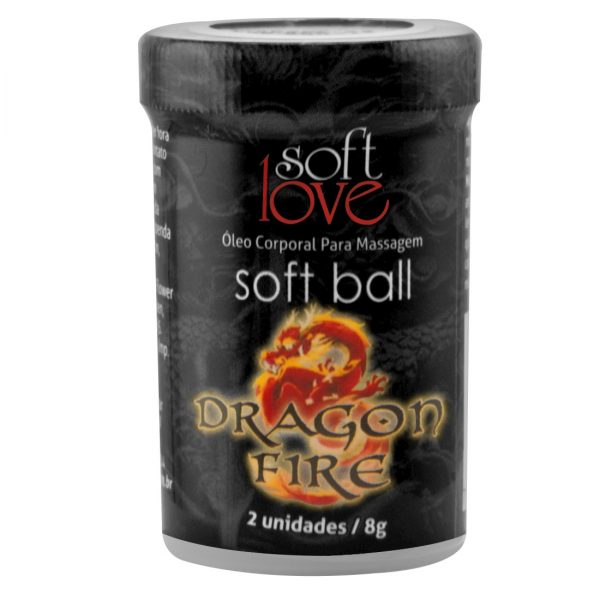 SOFT BALL BOLINHA DRAGON FIRE 8G 02 UNIDADES SOFT LOVE