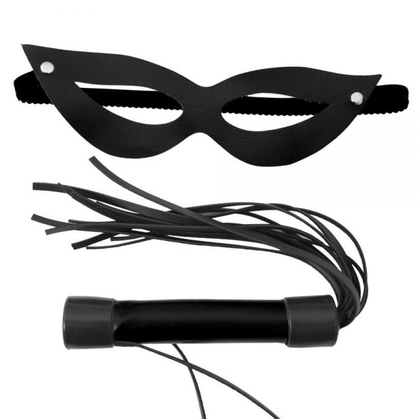 KIT TIAZINHA COM CHICOTE 20CM LISO DOMINATRIXXX