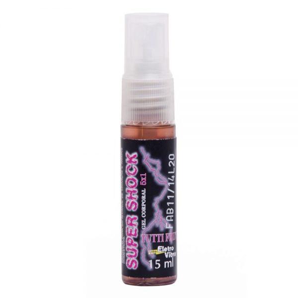 SUPER SHOCK EXCITANTE ELÉTRICO SPRAY UNISSEX 15ML GARJI - Tutti Frutti
