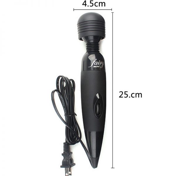 Vibrador Massageador Varinha Mágica Bivolt Super Potente - Preto