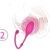 Kegel balls (Ben Wa Balls) - Bolinha Para Terceira Etapa em Silicone Rosa - Image 2