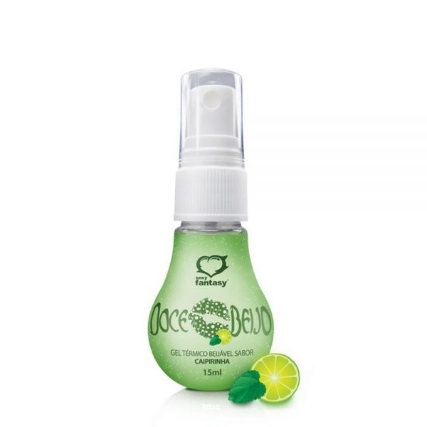 DOCE BEIJO GEL COMESTÍVEL TÉRMICO 15ML SEXY FANTASY - CAIPIRINHA