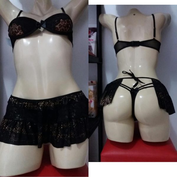 Kit lingerie com saia G