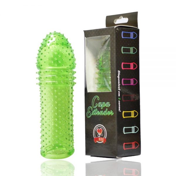 CAPA PENIANA SILICONE COLORS 15CM SOULSEX - VERDE