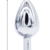 PLUG EM AÇO INOX COM JOIA EM FORMATO DE CORAÇÃO ROSA - P - Image 2