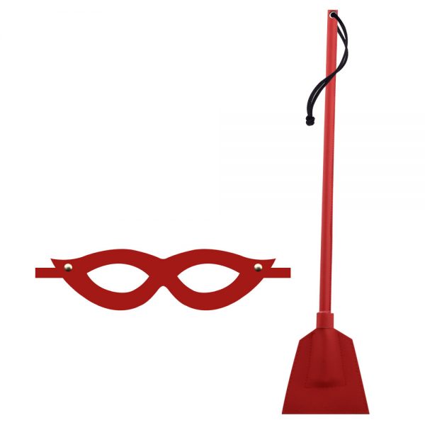 KIT TIAZINHA MÁSCARA E CHIBATA - SEXY FANTASY - VERMELHA