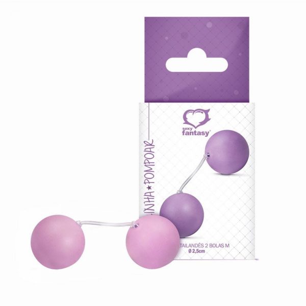 COLAR TAILANDÊS 2 BOLAS TAMANHO M - SEXY FANTASY - ROSA