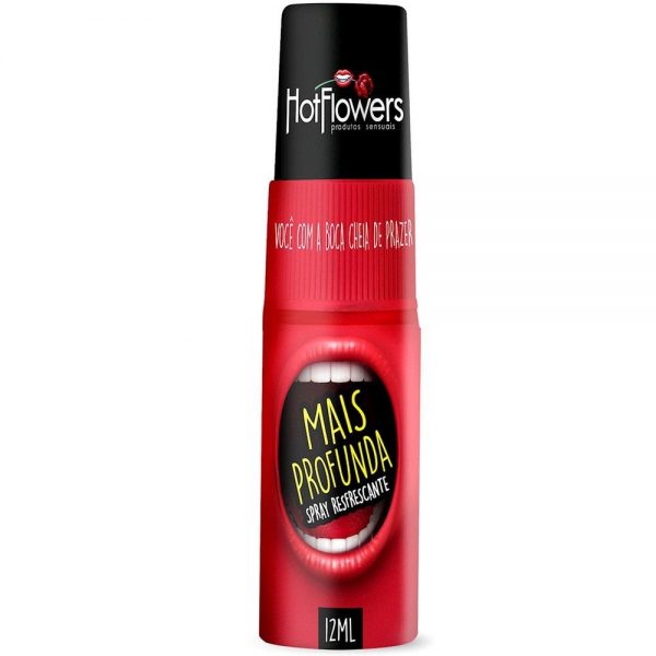 MAIS PROFUNDA SPRAY REFRESCANTE PARA SEXO ORAL 12ML HOT FLOWERS