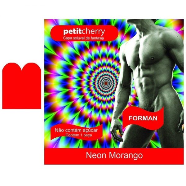 CAPA PENIANA SOLÚVEL NEON PETIT CHERRY - MORANGO