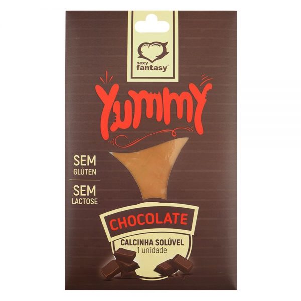 CALCINHA SOLÚVEL YUMMY COMESTÍVEL SEXY FANTASY - CHOCOLATE