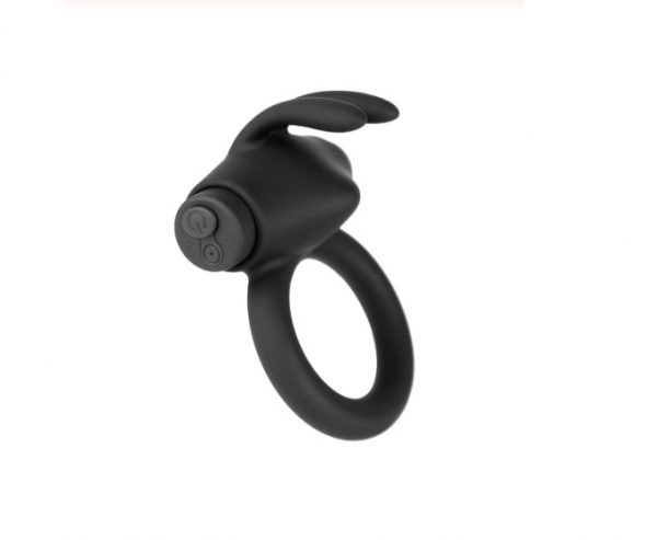 ANEL PENIANO COM VIBRO - 10 MODOS DE VIBRAÇÃO - RECARREGÁVEL VIA USB - PRETO