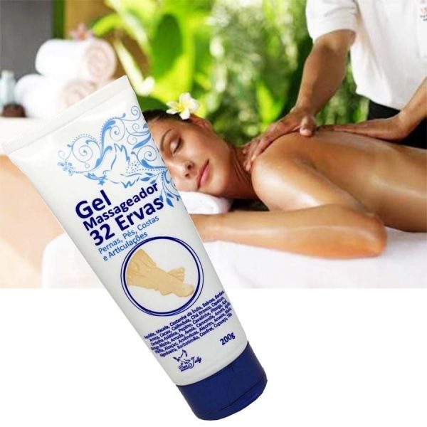 GEL MASSAGEADOR E RECUPERADOR DO VIGOR 32 ERVAS 200G - SAN JULLY