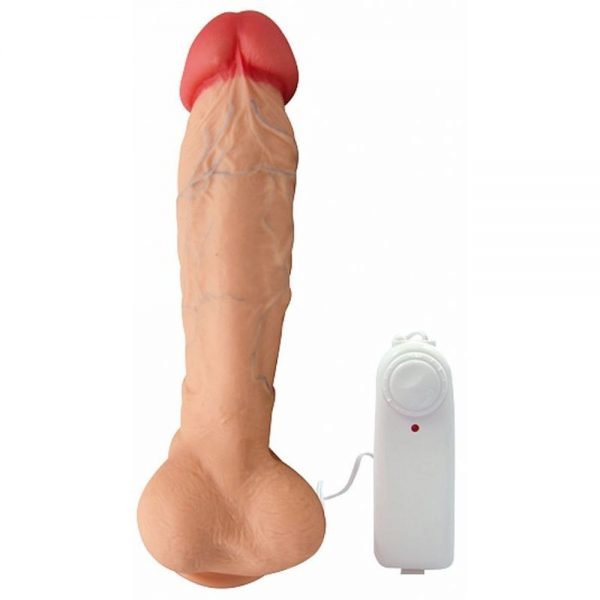 PENIS C/ VIBRO C/ ESCROTO C/ VENTOSA REAL PETER 21X5 SENSUAL IMPORT