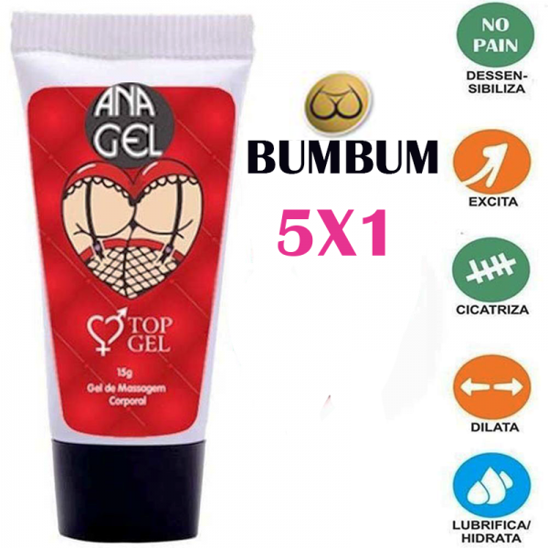 ANAGEL ( 5 EM 1) EXCITANTE ANESTÉSICO ANAL - TOPGEL COSMÉTICOS