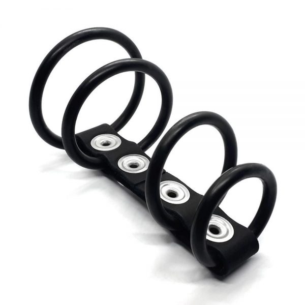 ANEL PENIANO COM 4 ARGOLAS EM BORRACHA LD IMPORT