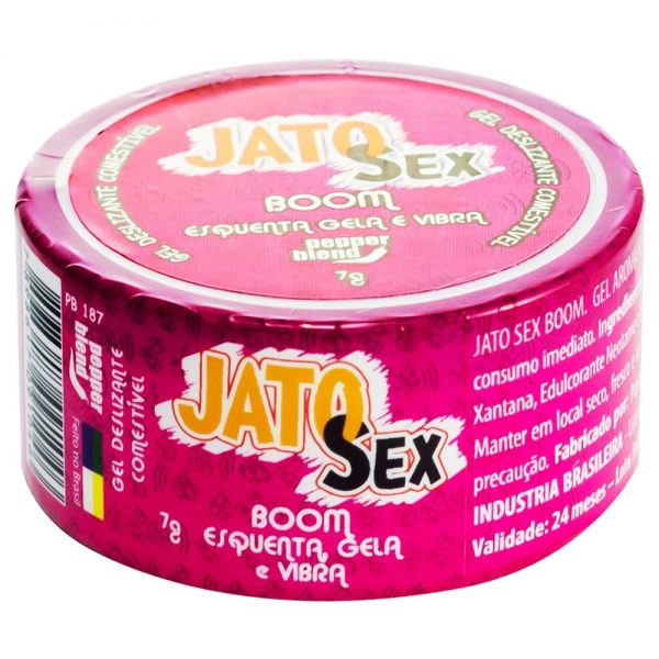 JATO SEX BOOM ESQUENTA GELA E VIBRA GEL 7G PEPPER BLEND