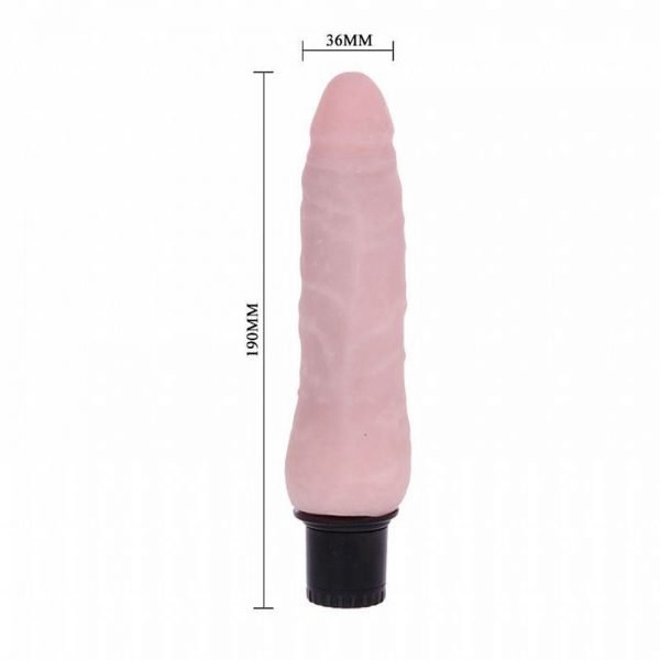 PRÓTESE EM CYBERSKIN COM VIBRO 16 X 3 CM TEXTURA DA PELE LD IMPORTE