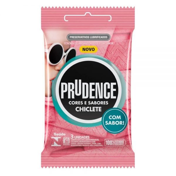 PRESERVATIVOS CORES E SABORES CHICLETE