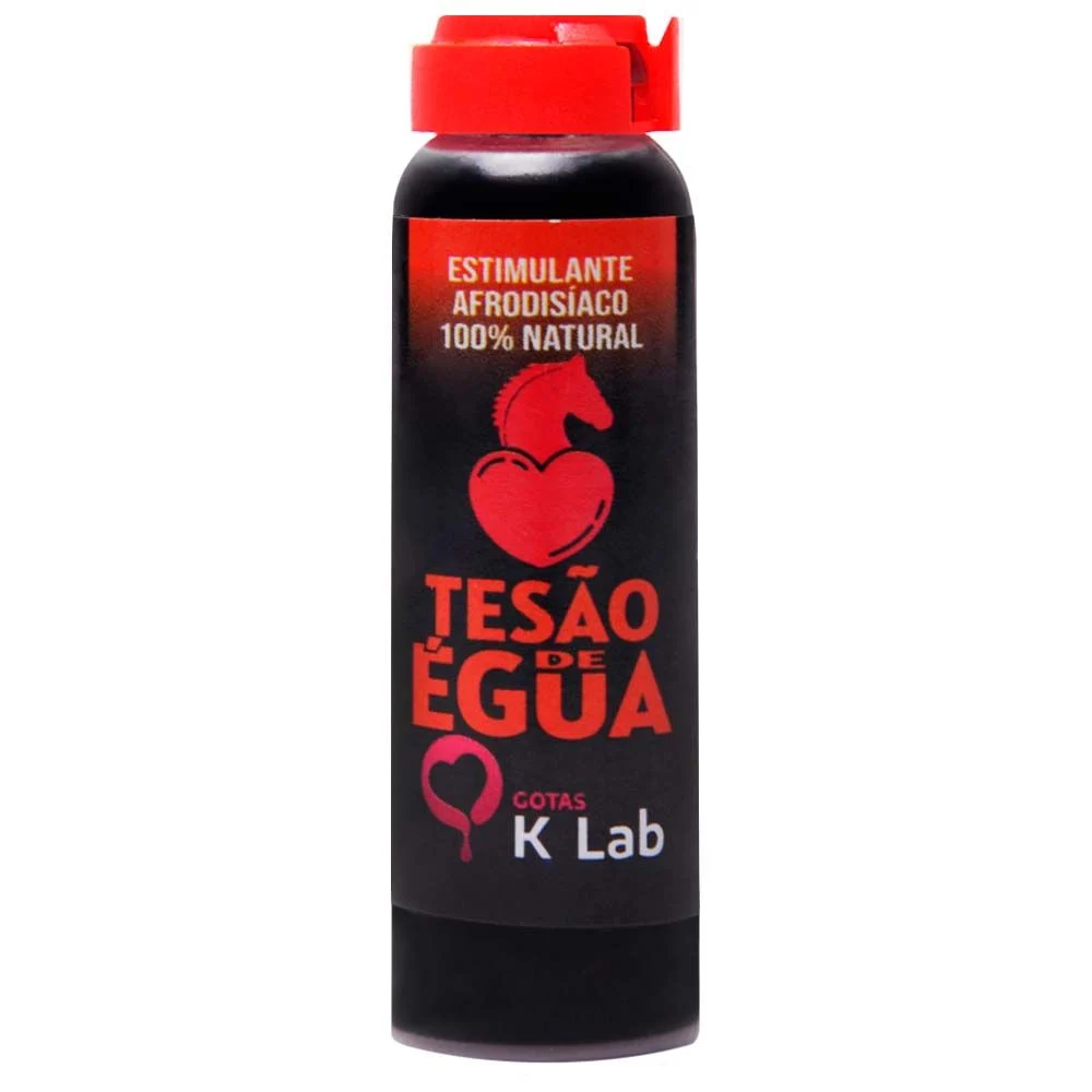 Tesão De Égua Estimulante 10Ml Klab intensifica o prazer feminino com fórmula exclusiva. Agite, consuma gelado e viva momentos únicos!