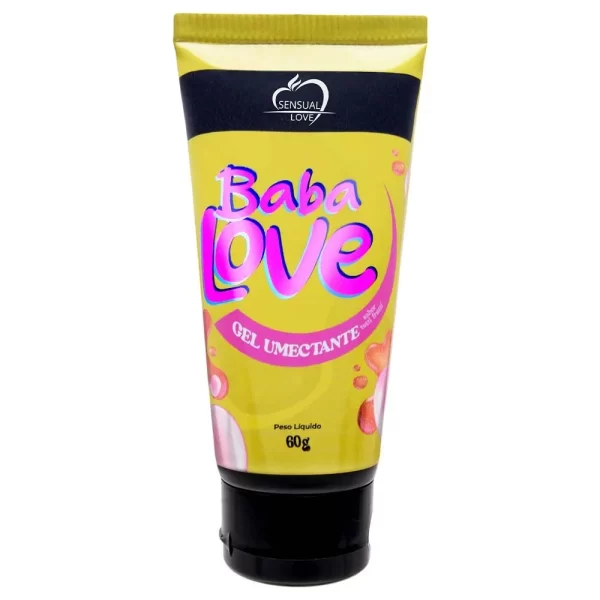 Gel Lubrificante Baba Love 60G Sensual Love: gel beijável sabor Tutti Frutti, lubrificante suave e excitante para momentos inesquecíveis.