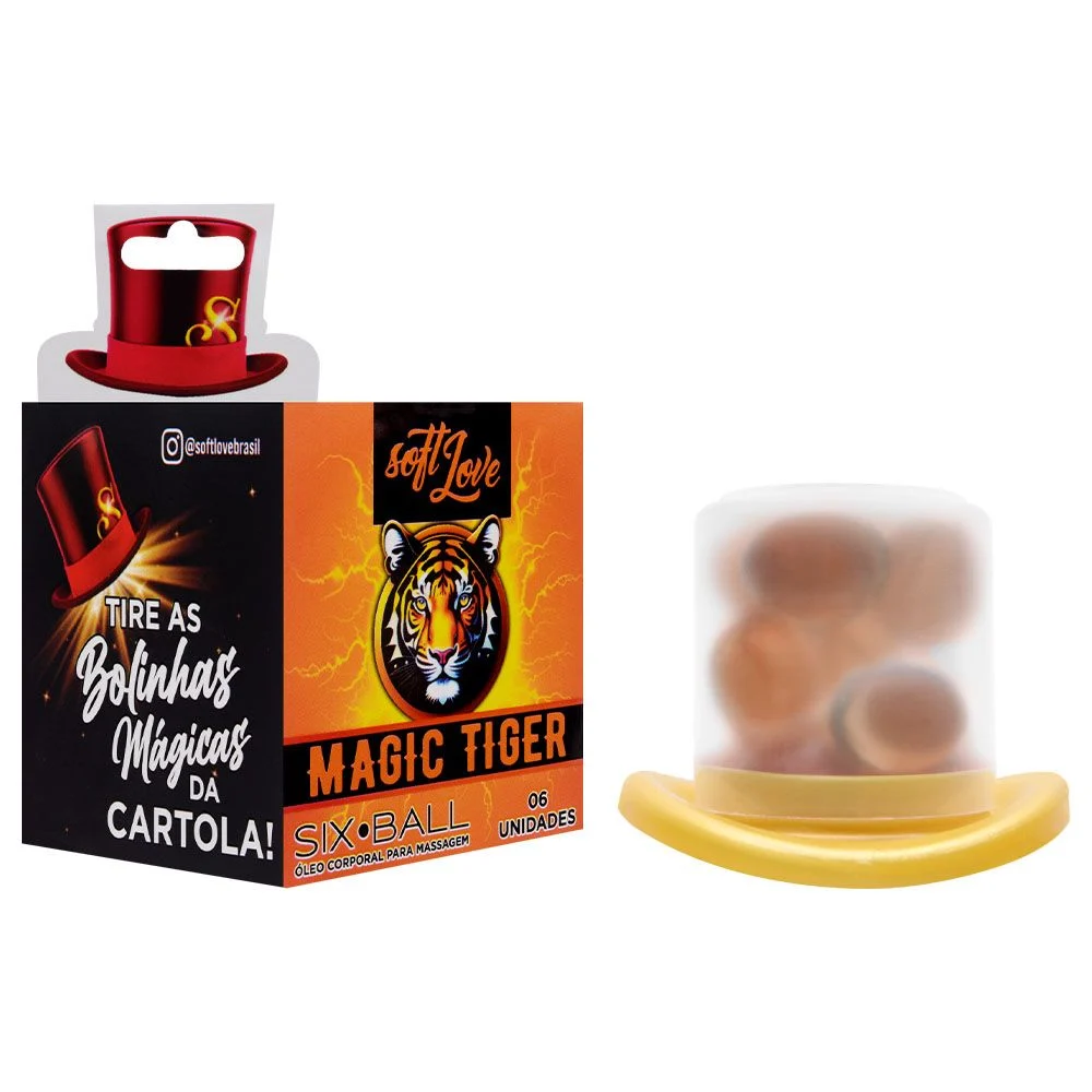 Bolinha Magic Tiger Hot 6 Unid. Soft Love