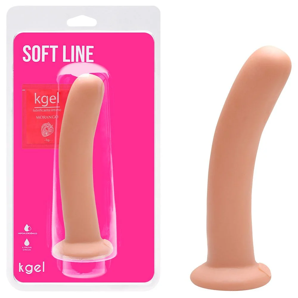 Dildo Ponto G da Kgel em Bege, Preto e Marrom: estimulação precisa, conforto e brinde de lubrificante.