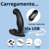 Plug para Próstata com Vibro e Controle