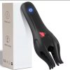MASTURBADOR ESTIMULADOR DE GLANDE MASCULINO USB. Dupla função 3 em 1 (Choque Elétrico + 10 Vibrações). Ideal para treinamento e prazer profundo. Recarregável USB.