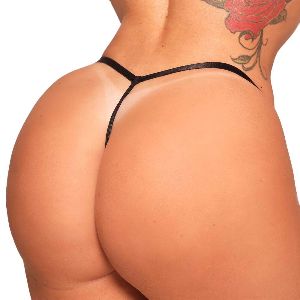 Fio Dental Tailandesa Com Regulador Tallyta: renda sensual, pérolas massageadoras e ajuste perfeito. Conforto e prazer em uma só peça.