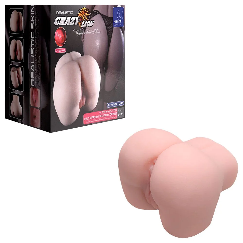 Compre o Masturbador Super Real Bunda Vagina E Ânus 2Kg. Feito em Cyberskin com curvas perfeitas e dois canais para prazer realista.