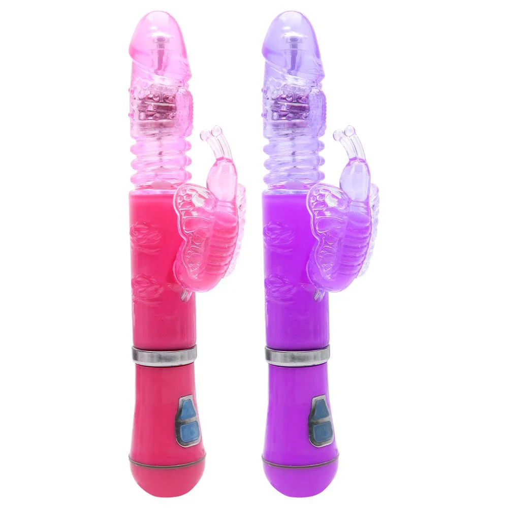 Conheça o Vibrador Rotativo Borboleta Vai Vem Usb. Estímulo duplo intenso do ponto G e clitóris, recarregável e resistente à água. Compre já!